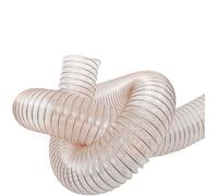 MIAOSHE Manguera de PU Conducto de poliuretano Manguera de alambre de acero revestido de cobre Tubo de vacío transparente Ventilación telescópica Tubo de aire(70mm thickness 0.63mm)