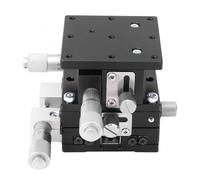 MIAOSHE Mesa deslizante de ajuste lineal manual de 3 ejes LD60-LM XYZ de 60 x 60 mm con cabezal lateral de carburo Módulo