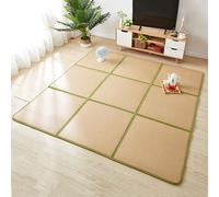 MIAOXIAO Almohadilla de Dormir Plegable Estera de Tatami de Ratán, Colchón de Suelo Japonés Tatami Esterilla de Suelo Niño Alfombrilla De Rastreo,3,120 * 180CM(6: Pieces)