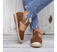 MIAOXIAO Sandalias Planas Mujeres Zapatillas Cerrada de La Puntera de Verano Cómodo Tacones Tobillo Sandalias Zapato de Playa,A,EU 38.5