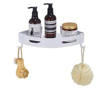 MIAOXIAO Sin Necesidad de Taladrar Estante Ducha, Aluminio Espacial Perforado Entramado de Baño Adhesivo Estantes Cesta para Ducha Estanteria Organizador Baño,A