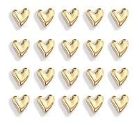Miaoyak 20 imanes dorados para nevera, bonitos imanes decorativos de corazón de amor, decoración magnética colorida para el hogar, cocina, oficina, pizarra blanca