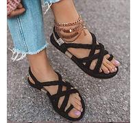 MIAOZHANG Sandalias Trenzadas CáñAmo Cuerda Zapatillas De Playa Chanclas Sandalias De Dedo del Pie Antideslizante TamañO Grande Zapatos Verano Mujer,1,CN 39
