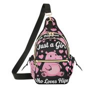 miaozhen Bandolera cruzada para mujer Just A Girl Who Loves Hipopótamos | Mochila moderna para adolescentes para viajes, citas