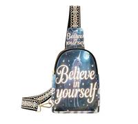 miaozhen Believe in Yourself Cute Animal Unicorns - Bolso bandolera antirrobo para mujer, para viajes, cree en ti mismo, lindos unicornios de animales, Believe in Yourself Cute Animal Unicorns