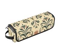 miaozhen Bolsa de viaje para mujeres con alfombrilla de hierro, organizador portátil de herramientas de peinado para planchas planas, alisadores, rizadores, Love Eryngium, arte popular mexicano,