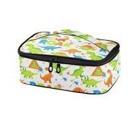 miaozhen Bolsa enfriadora de leche materna Cartoon Roaring Dino Fluorescente Azul Verde Blanco lonchera termica para hombre