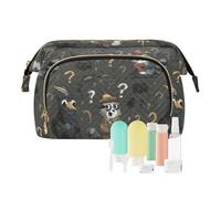 miaozhen Bolsas de cosméticos grandes con detector de mapaches para mujer, monedero, monedero, cartera para mujer, cosméticos de viaje