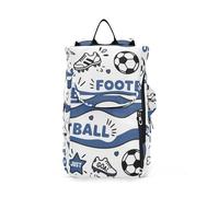 miaozhen Bolsas para raquetas de bádminton de tenis, color azul, con patrón de estrellas y portería de fútbol, 3 raquetas de bádminton, para mujeres, hombres, adolescentes, maleta para pala de pádel