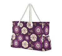 miaozhen Bolsas portátiles para mujer para viajes con cremallera, Inglaterra, Tudor, rosa, caqui, morado, para el trabajo, buenas para viajes, piscina, natación, playa, vacaciones