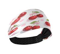 miaozhen Bonitas diademas deportivas con diseño de lunares rojos que absorben la humedad para mujer, bandas elásticas para el pelo, para correr, yoga, fútbol, maquillaje, diadema para ni? as