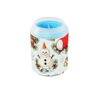 miaozhen Cepillo de silicona portátil para limpiar pies de mascotas con texto en inglés "Merry Christmas", suministros de aseo para perros y gatos pequeños y medianos, regalo para Perros