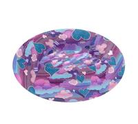 miaozhen Corazones Nubes Vapor Wave Style Blue Purple Pet Dog Bed Warm & Soft Fluffier Calming Bed for Medium Size Pets Sleeping Products for Dogs 22 x 17 ''