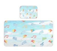 Miaozhen - Cubrecolchón refrescante para cuna de bebé de 28 x 52 pulgadas, ultra suave, colorido, para notas, volador, desechables para niños, adultos