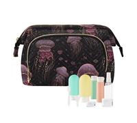 miaozhen Dreamy Jellyfish - Bolsas de viaje impermeables para mujer, color oro rosa, para San Valentín S