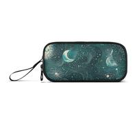 miaozhen Estuche de nailon para lápices, suministros escolares, tarot, astrología, luna, alta capacidad, organizador de artículos de papelería para estudiantes de primaria