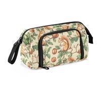 miaozhen Estuche para lápices de gran capacidad con cremallera y carcasa rígida para adolescentes y niños, suministros escolares de animales, ardilla, avellana, cartuchos únicos para lapices escolares