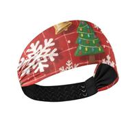 miaozhen Feliz Navidad blanco copo de nieve sombrero de Navidad fresco moda diademas para mujeres bandas elásticas para el sudor para lavarse la cara, ciclismo, deportes atléticos, ciclismo, bandas