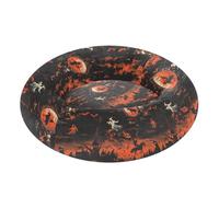 miaozhen Foto fantasmas en el cielo Halloween mascotas perro camas donut Cuddler almohada almohada cama para mascotas tamaño extra pequeño suministros camas para mascotas 18 x 13 pulgadas