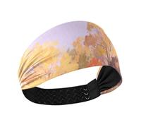 miaozhen Hello Fall - Diademas gruesas antideslizantes para el sudor, para fútbol, tenis, gimnasio, yoga, diademas para el cabello