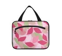 miaozhen Henri Style Leaf Petal - Bolsa colgante colorida con compartimentos con gancho, accesorios imprescindibles para maquillaje, tamaño L, Pétalo de hoja estilo Henri, Moderno