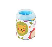 miaozhen Lion Flowers Simple Spring - Limpiador portátil para pies de mascotas, cerdas de silicona suave, máquina de limpieza para perros y gatos de razas pequeñas, medianas y grandes, kit de limpieza