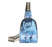 miaozhen Love Is Sweet Animal Penguin Sealion Ice Blue - Bolso bandolera impermeable para mujer, Love is Sweet Animal Pingüino Sealion Azul Hielo, 1 Size