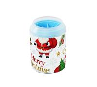 miaozhen Merry Christmas - Arandela de patas de perro reutilizable con cepillo de silicona para pies suaves, suministros de aseo para perros pequeños y medianos y razas de gatos, lavadora de patas