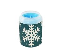 miaozhen Merry Christmas - Lavadora portátil de pies de perro con cepillo de masaje suave para perros pequeños y medianos y razas de gatos, peine para perros pequeños y medianos