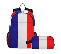 miaozhen Mochila para niño con bolsa de almuerzo, diseño de grafiti de gato, bandera de 18 litros, mochilas escolares para niñas con fiambrera, 9-10 años, mochila con lonchera para ni? os
