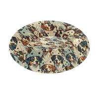 miaozhen Naughty Dog - Cama para perros y mascotas, cojín para alivio de la ansiedad, mullido y cojín para gatos de tamaño extra pequeño, suministros cama para perro
