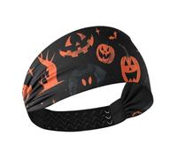 miaozhen Nightmare Trunk or Treat Hallowwen - Diademas anchas elásticas para el pelo para correr, fútbol, atletismo, deportes, ciclismo, bandas para el sudor