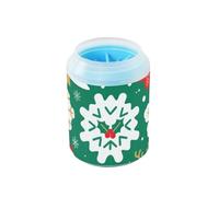 miaozhen Nordic Merry Christmas - Arandela portátil para patas de mascotas con cepillo de silicona suave, kit de limpieza para perros y gatos, accesorios para Perros