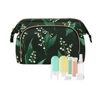miaozhen Oliver Jeffers Finland Lily Of The Valley - Bolsa organizadora de maquillaje con cremallera para mujer, monedero para viaje, monedero para mujer
