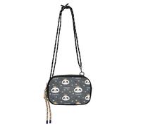 miaozhen Panda King Star - Cartera cruzada gris para mujer, práctica con correa ajustable, pequeña bolsa de hombro para senderismo, viajes, bolso de mano para mujer