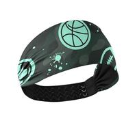 miaozhen Pelotas de béisbol de dibujos animados, color azul camuflaje, antideslizantes, banda elástica para el sudor, para entrenamientos, deportes, baloncesto, maquillaje, bandas para el cabello