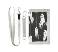 miaozhen Poltergeist - Cartera para hombre y mujer, diseño de fantasmas colgantes, cartera ligera con cordón para hombre