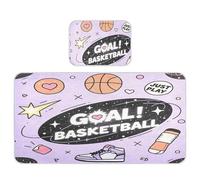 miaozhen Protector de colchón refrescante para bebé, 28 x 52 pulgadas, lavable, con estampado de pelota de cesta de Just Play, almohadillas para orina para niños y adultos