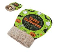 miaozhen Saco de dormir para gatos de interior o perros pequeños, diseño de rejilla verde fluorescente, saco de acurrucarse para mascotas para clima frío, acogedor, felpa autocalentable, caminha para