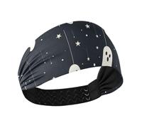 miaozhen Scream Hanging Ghosts Stars Halloween - Diademas refrescantes para adultos, bandas elásticas para sudar, para gimnasio, lavar la cara, tenis, entrenamientos, banda para la cabeza
