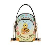 miaozhen Sweet with Honey Busy As A Bee - Bolso cruzado moderno para mujer con múltiples bolsillos, bolso cruzado de viaje para mujer