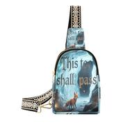 miaozhen This Too Shall Pass Animal Fox - Bolsas cruzadas coloridas para mujer para senderismo, This Too Shall Pass Animal Fox Colorful, 1 Size