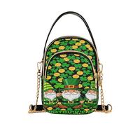 miaozhen Three Gnomes Shamrock St Patrick's Day - Bolso cruzado de viaje moderno con múltiples bolsillos para esposa mariconera para mujer