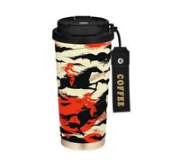 miaozhen Vaso de café con tapa Dead Horseman Halloween On The Go Taza de café de acero inoxidable para bebidas frías y calientes, 481.9 g, a prueba de derrames