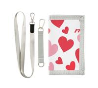 miaozhen You Are Mine - Cartera triple para el día de San Valentín para hombre, de nailon, casual, con cordón, carteras para hombre, You are mine Día de San Valentín, 1 size