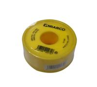 miarco 271 271-Cinta de PTFE (Tapa y Carrete Amarillo) 25mm x 15m x 0,2mm,