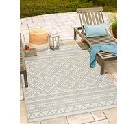 Mia's Teppiche Adora - Alfombra Moderna, de Estilo Boho, Apta para Interiores y Exteriores, Especialmente Plana, Ideal para la Cocina y el Comedor, Beige, 200x280cm