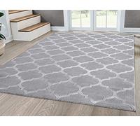 Mia's Teppiche Anna Alfombra para salón, Pelo Corto, 160 x 230 cm, Gris