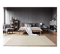 Mia's Teppiche Bella Alfombra para salón, Pelo Largo Suave 30 mm, Pelo sintético, 100% poliéster, Crema, 160 x 220 cm
