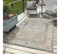 Mia's Teppiche Bliss - Alfombra para Exteriores, diseño Moderno, Resistente a la Intemperie y a los Rayos UV, para balcón, terraza y jardín de Invierno, Pero también Adecuada para Cocina o Comedor en